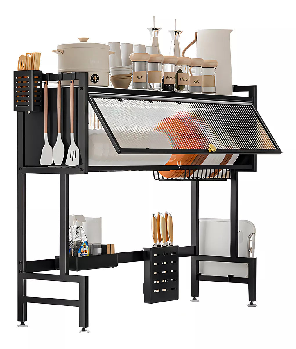 Escurridor organizador de platos 2 en 1 - ¡Haga clic en el botón de compra y obtenga un descuento EXTRA!